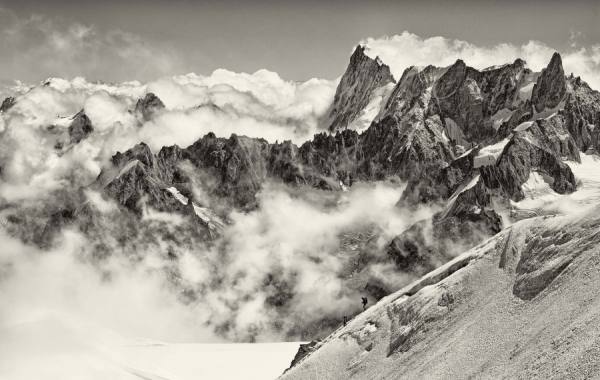 Photograph David Clifford Alpinists on One Eyeland